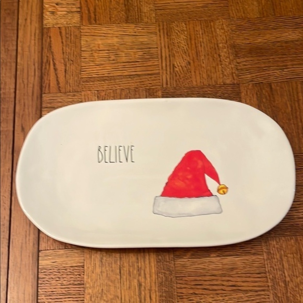 Rae Dunn BELIEVE platter